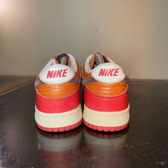 Nike Dunk Low White Orange Berry 309601-121 Gs Gradeschool Girls Size 7Y - Picture 4 of 5